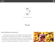 Tablet Screenshot of michaelworoniecki.com